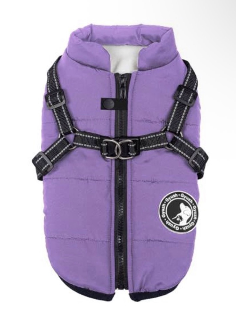 Large Dog Puffer Vest with Built-In Harness 5XL